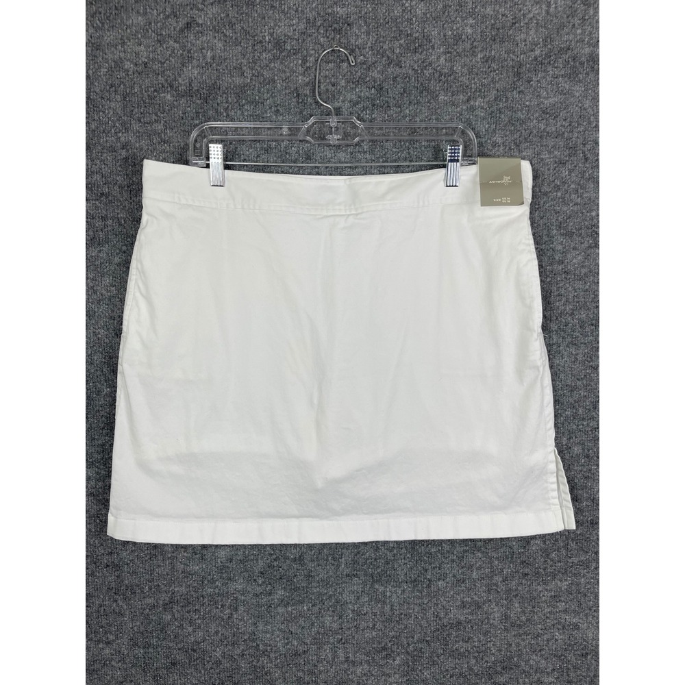 Ashworth Golf Skort Women Size‎ 14 White Athletic Skirt